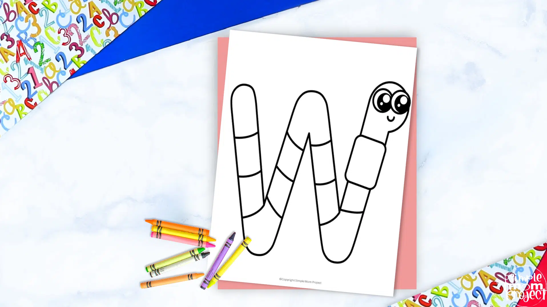 🖍️ Alphabet Lore Letter W - Printable Coloring Page for Free