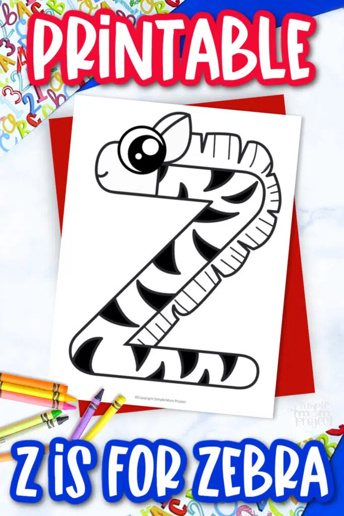 Free Printable Letter Z Coloring Page – Simple Mom Project