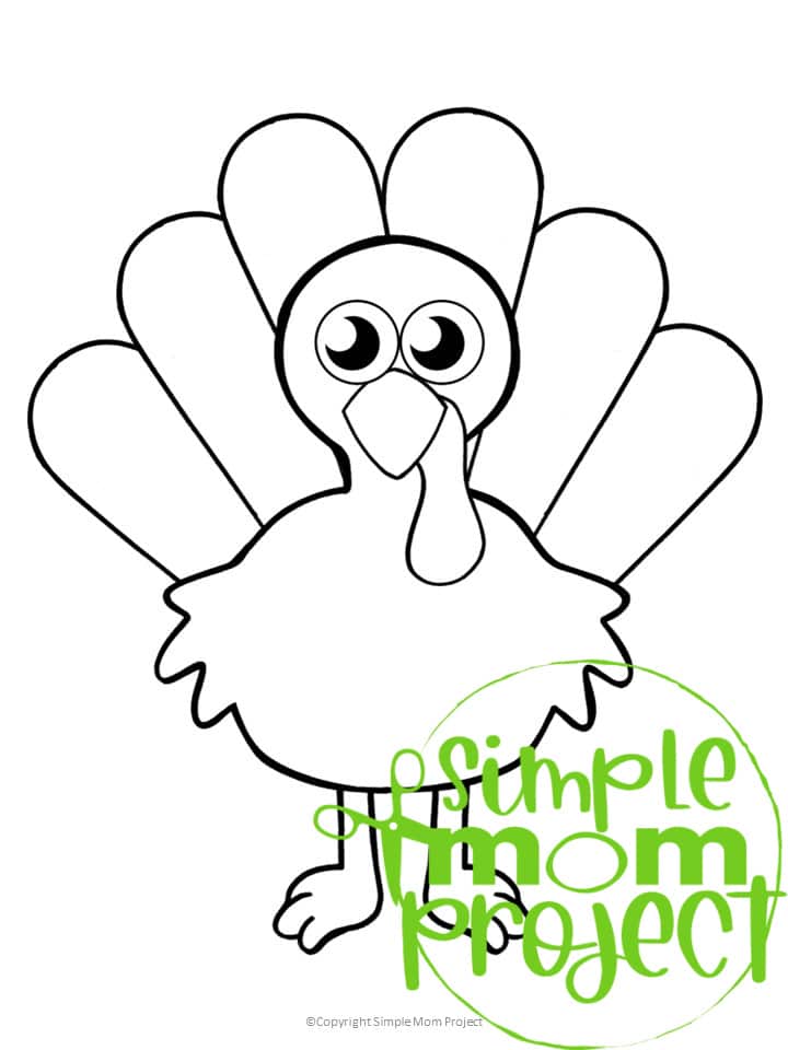 Simple Turkey Template Printable Printable World Holiday My XXX