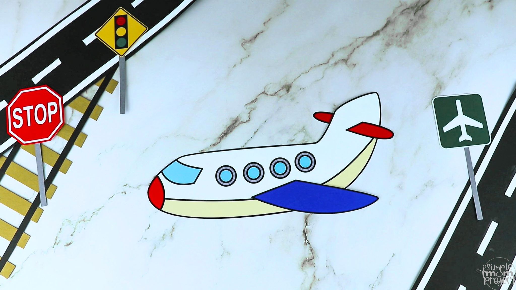 Simple Airplane Drawing and Coloring For Kids | Alaz's Coloring Art #7 | by  Alaz's Coloring Art | Medium