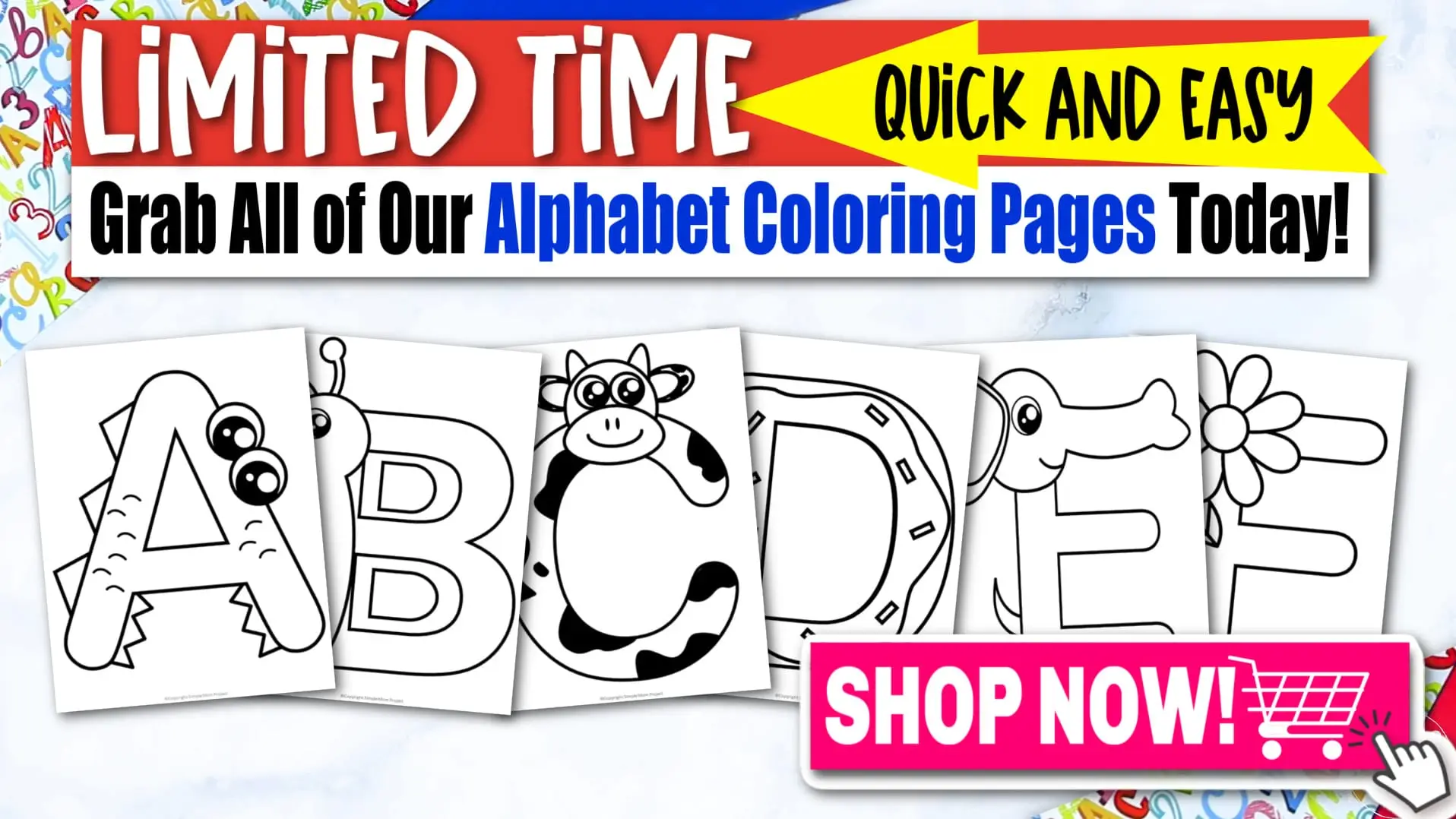 Printable Alphabet a-z letter coloring pages Capital letter for kids preschoolers toddlers kindergarten 7