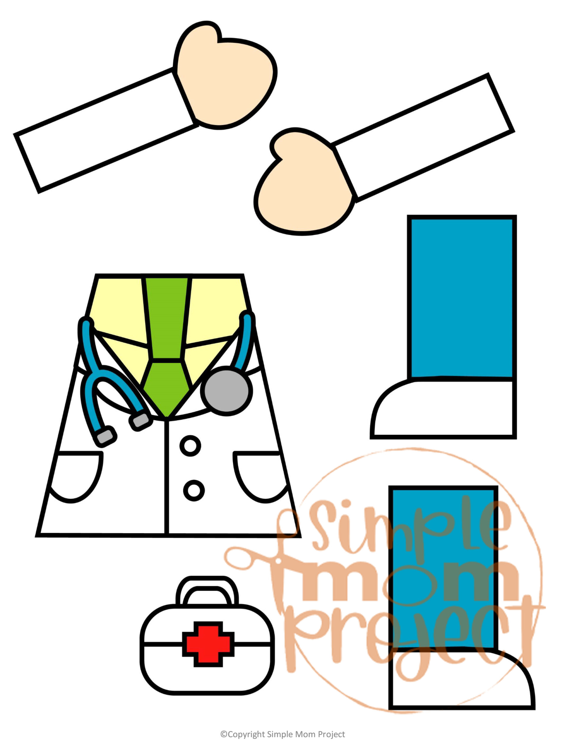 doctor bag craft template