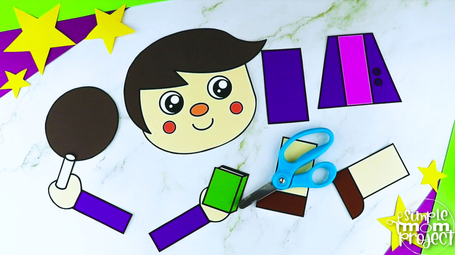 Printable Teacher Paper Bag Puppet Template Simple Mom Project