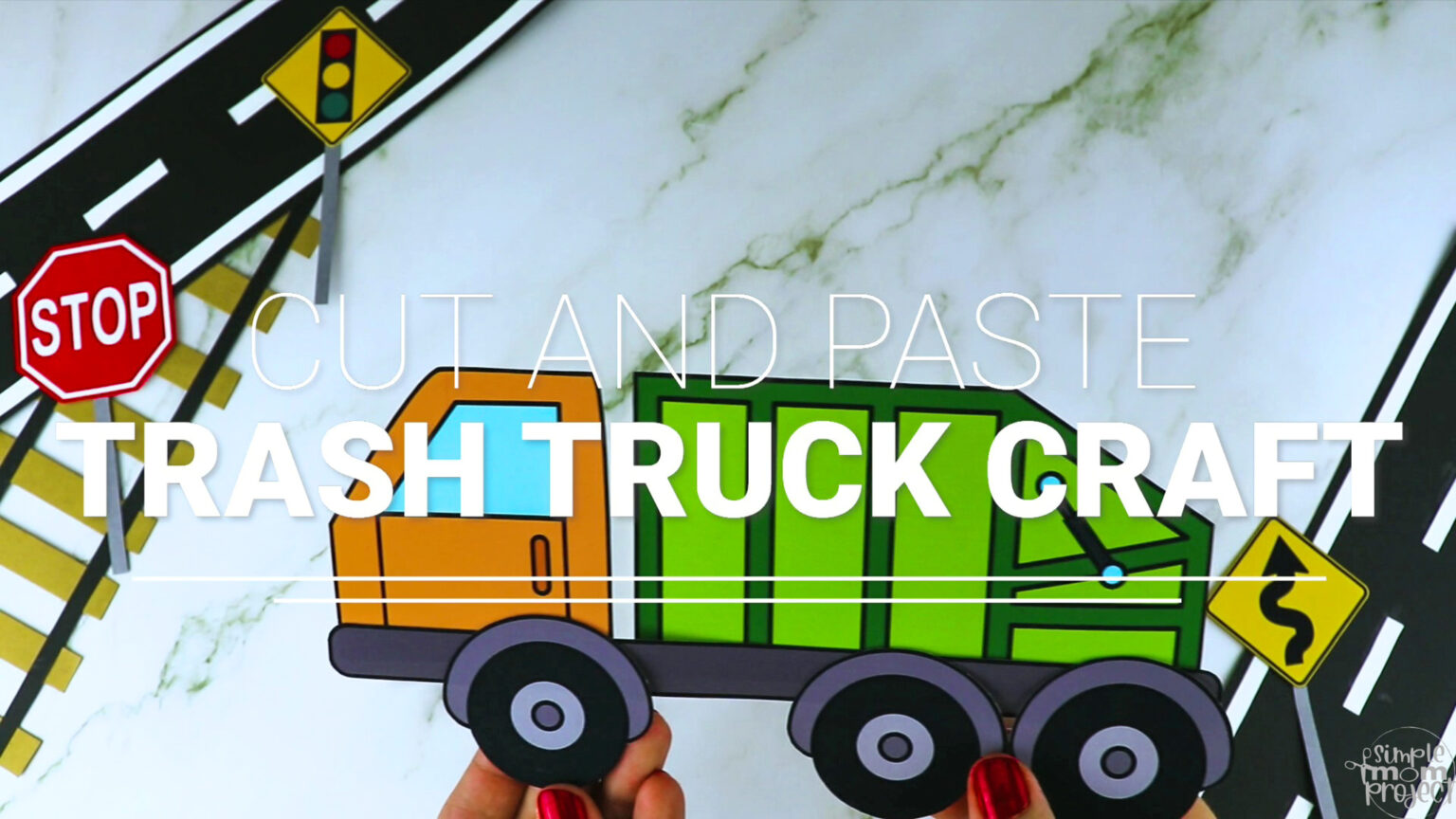 Printable Trash Truck Craft Template – Simple Mom Project