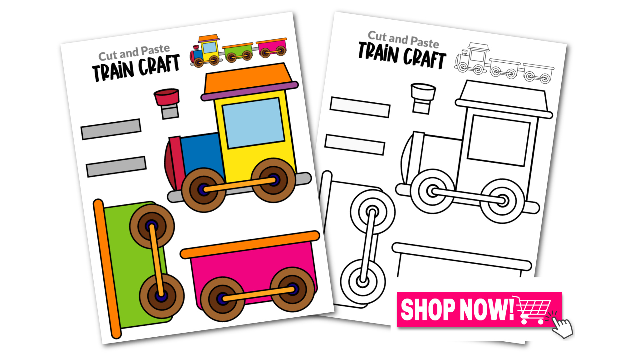 Printable Train Craft Template – Simple Mom Project