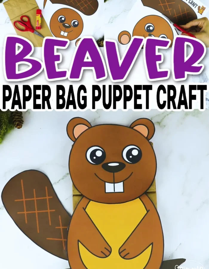 Are you looking for a printable beaver template to make adorable paper bag beaver puppets for your toddler, preschool and kindergarten kids? These beaver hand puppets are great to include in your lesson plans, preschool craft projects and puppet shows. Click now to grab your beaver hand puppet pattern template now!