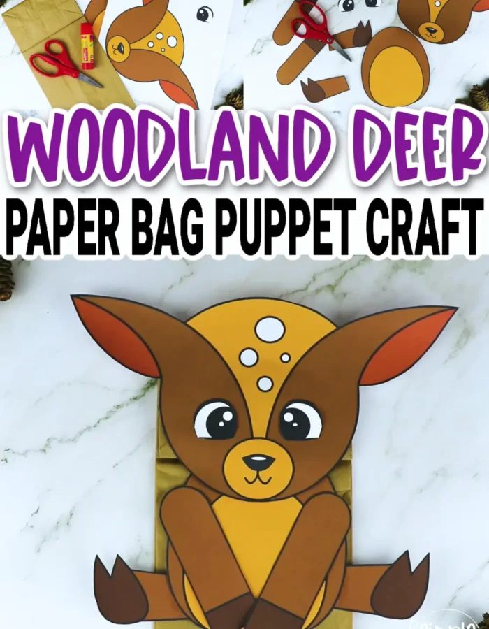 Looking for an easy printable deer template to make a fun paper bag deer puppet craft for your toddler, preschool or kindergarten kids. This cute deer hand puppet is perfect to use in your woodland animal puppet show or learning the letter D. Click now to purchase your own printable deer template today!