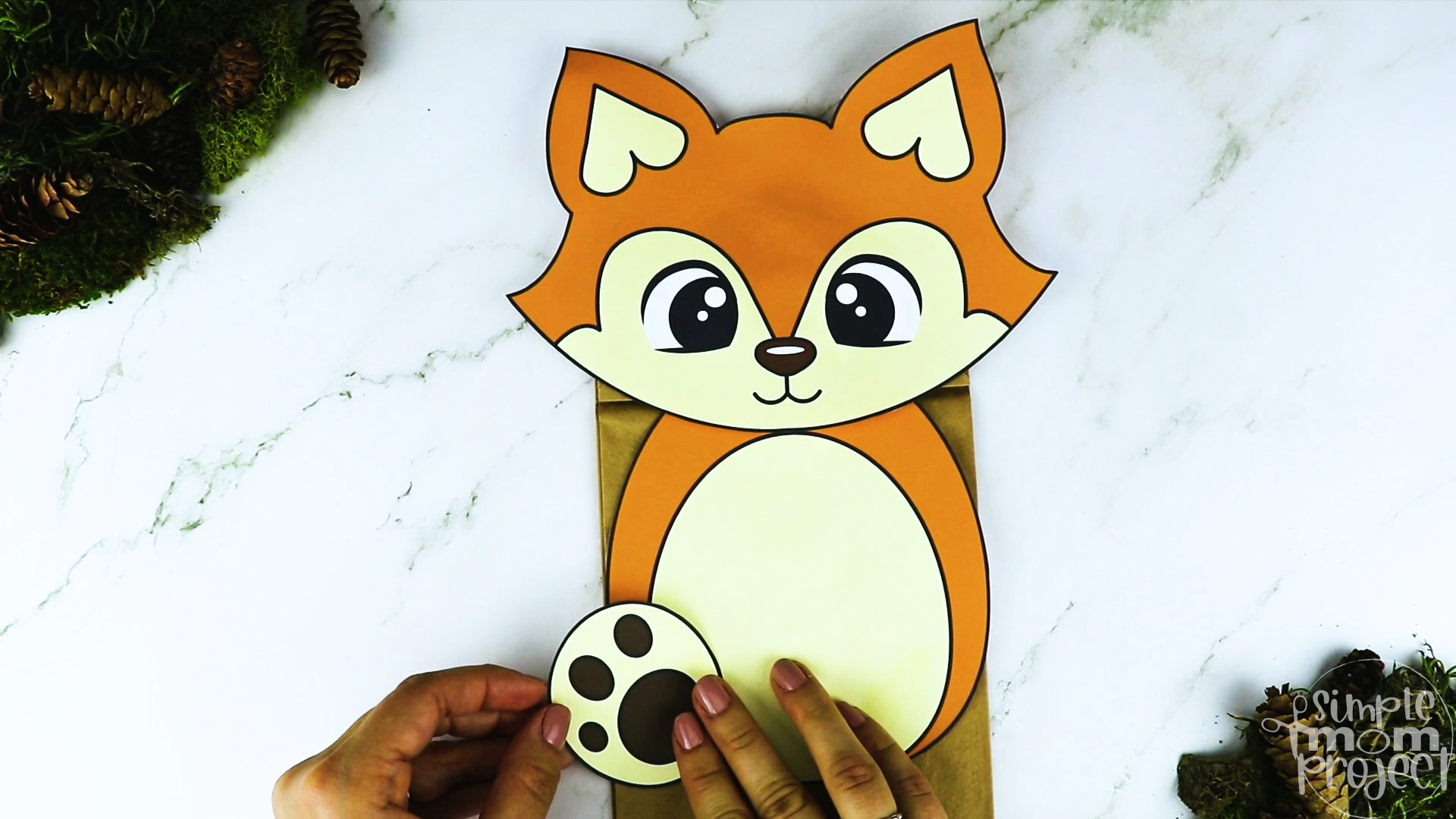 Printable Fox Paper Bag Puppet Template – Simple Mom Project