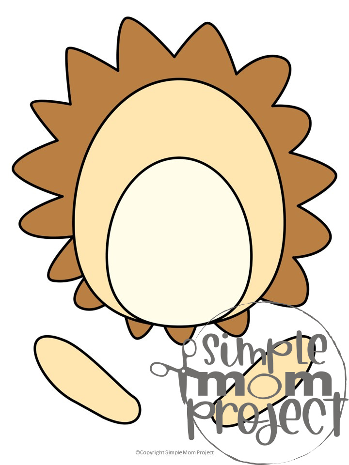 Printable Woodland Animal Hedgehog Paper Bag Puppet Craft 14