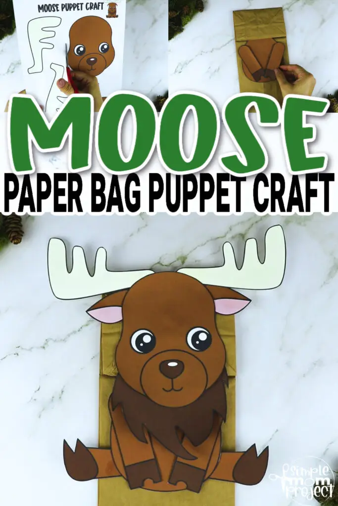 Are you searching for an easy printable puppet pattern to include in your craft projects and preschool learning activities? This printable paper bag moose puppet making is perfect to keep the kids productive and motivated while building fine motor skills. Click now to purchase your copy and enjoy making your own paper moose hand puppets!