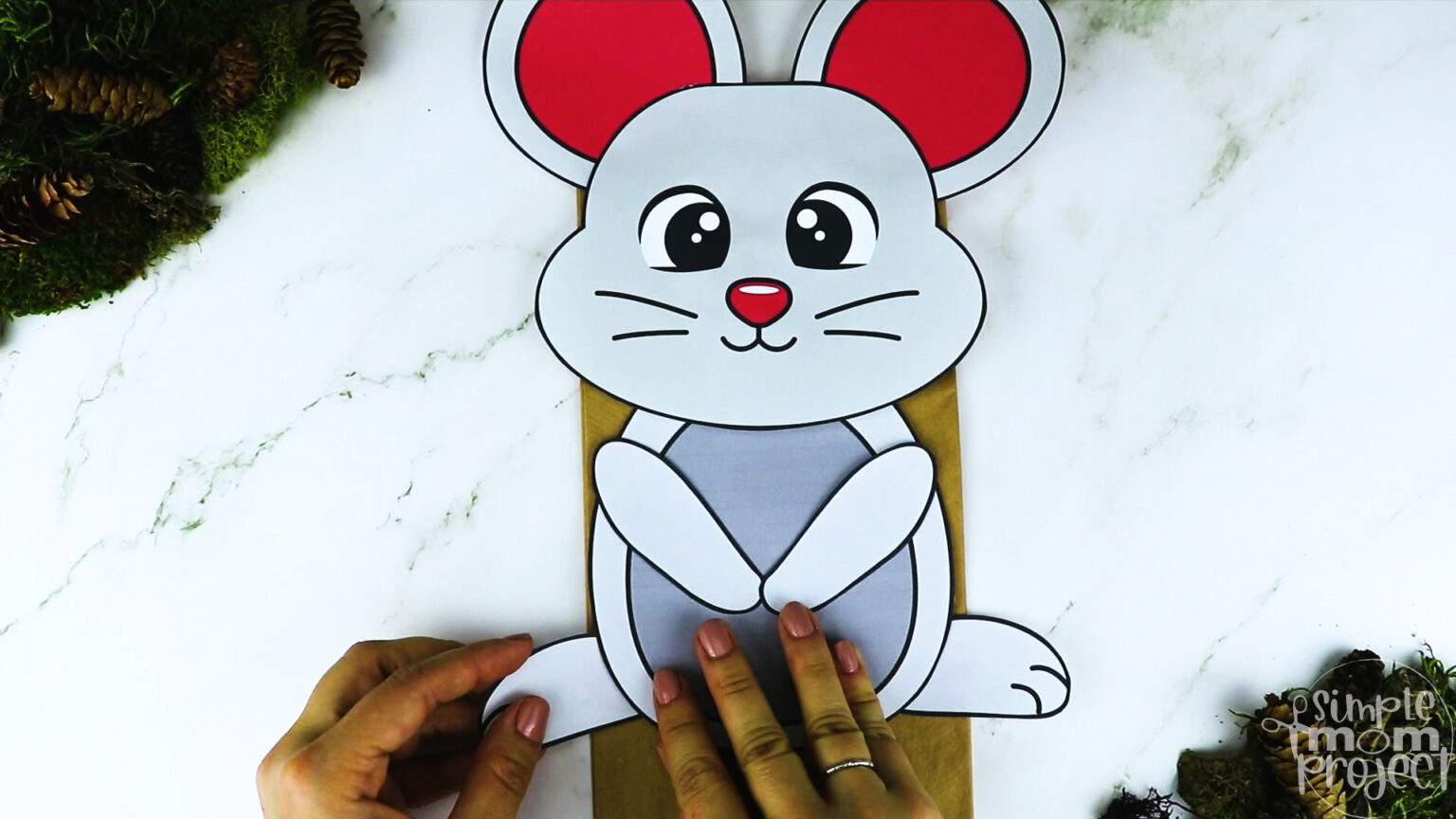 Printable Mouse Paper Bag Puppet Template – Simple Mom Project