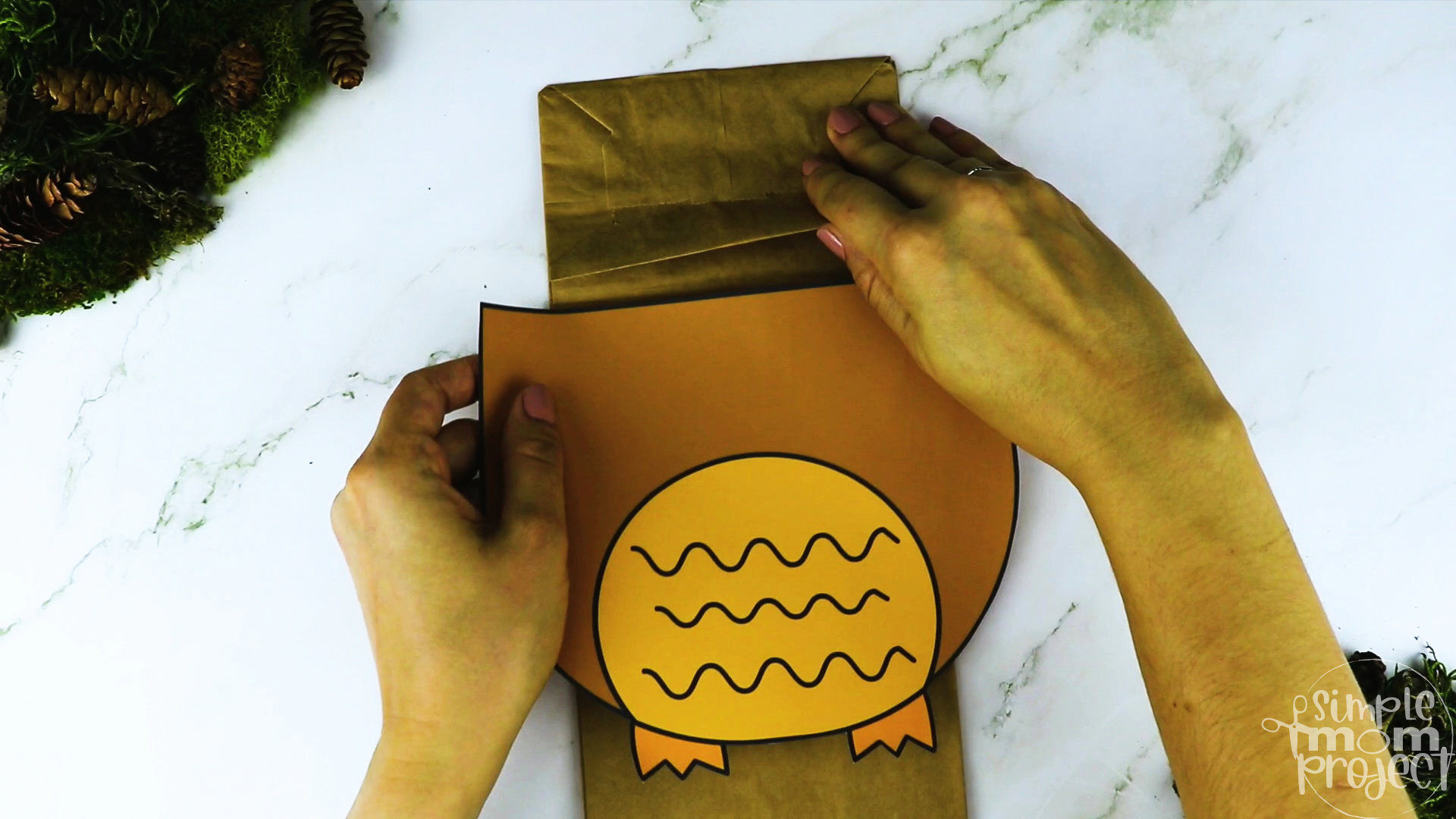 Printable Woodland Animal Owl Paper Bag Puppet Craft 8