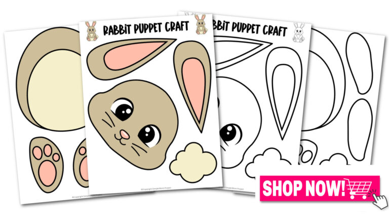 Printable Rabbit Paper Bag Puppet Template – Simple Mom Project