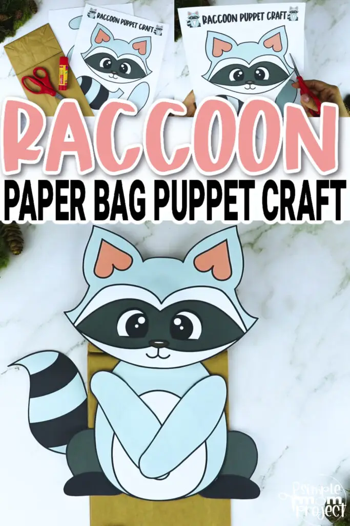 Are you searching for fun paper craft activities to teach the letter R? This diy paper bag raccoon puppet is one of our favorite craft ideas in the Simple Mom Project. Kids will love their woodland animal puppet show using this raccoon hand puppet craft. Click and purchase your printable raccoon template today!