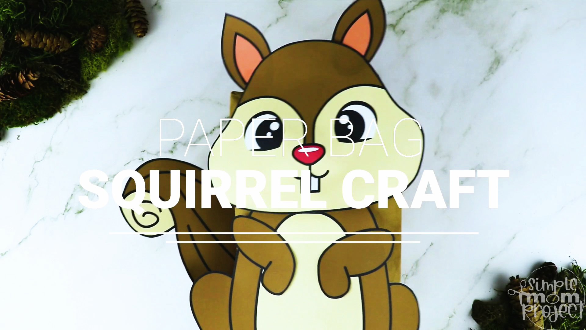 Printable Woodland Animal Squirrel Paper Bag Puppet Craft 17