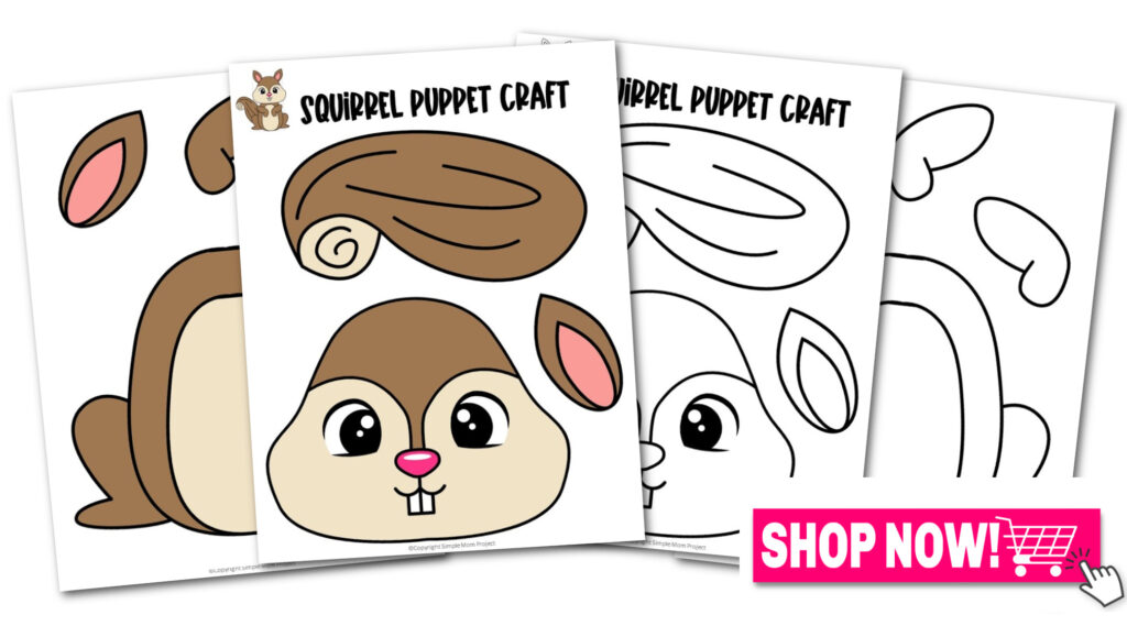 Printable Squirrel Paper Bag Puppet Template – Simple Mom Project