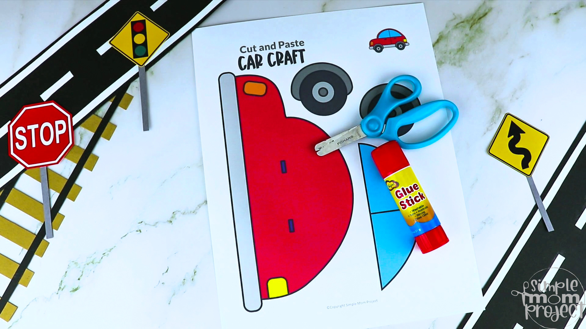 Printable Car Craft Template Simple Mom Project