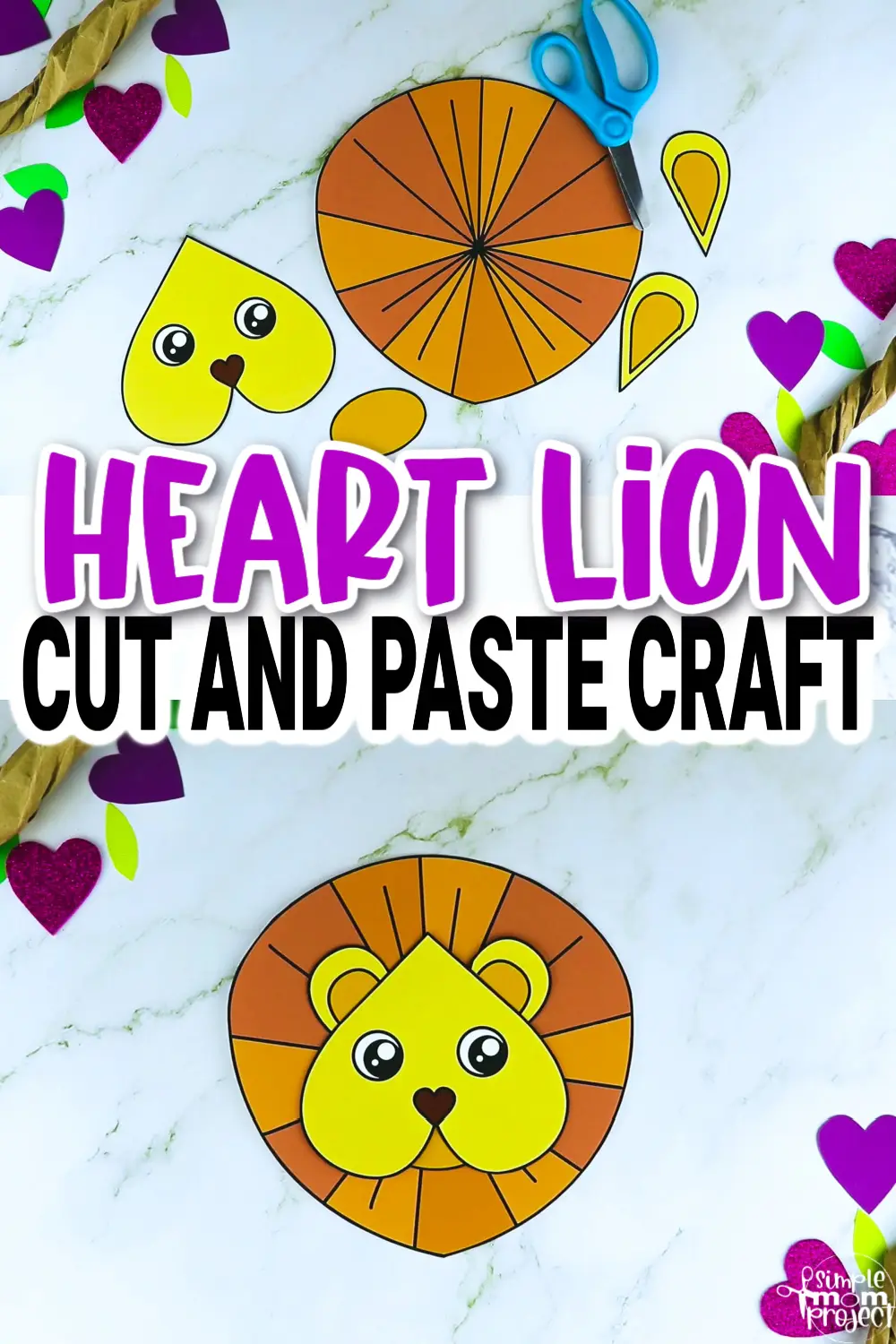 Looking for a fun and creative way to teach the letter L to your toddler, preschool and kindergarten kids? This printable heart lion craft will make it easy for you! It is perfect for coloring and cutting practice while you watch The Lion King. Use this printable heart shaped lion craft template in a variety of useful craft ideas that kids can play with for hours. Grab your own printable heart lion template today!