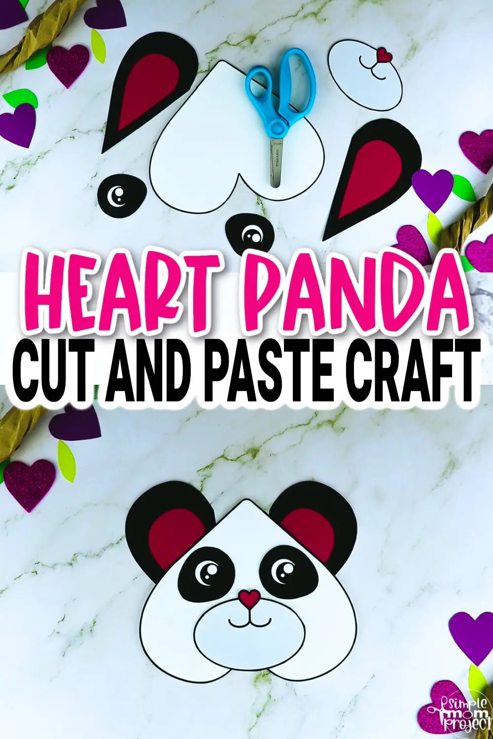 Are you teaching the letter P to your toddler, preschool and kindergarten kids? Try this simple printable heart panda craft template! It is so simple kids in all grades will love making him. Use this heart panda craft for coloring, stencils, decorations, invitation cards and crafts. Click now to purchase this printable heart shaped panda template now!