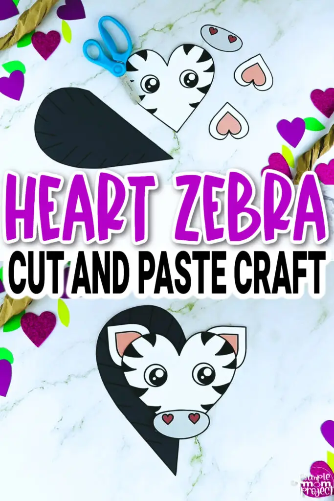 Are you looking for a fun way to teach your preschoolers about zebras? Then, you’ve come to the right place as we share to you this printable heart shaped zebra craft template. It’s an easy cut and paste activity perfect for kids of all ages, from toddlers to preschoolers and kindergarteners, through elementary kids. Turn this simple printable heart zebra template into a variety of craft ideas using a few supplies. So click now and get your printable heart zebra templates today!