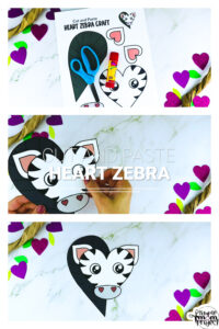 Printable Heart Zebra Craft Template – Simple Mom Project