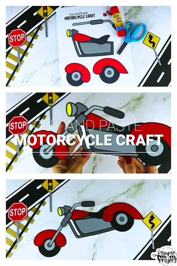 Are you looking for a quick and easy cut-and-paste printable craft for your kids? This printable diy motorcycle craft template is the ideal activity for kids of all ages, especially to toddler, preschool and kindergarten kids. Learn the different types of vehicles as they build their own motorcycle craft. It’s a fun craft project that kids will definitely love sharing with their friends and classmates. Grab your own motorcycle template now!