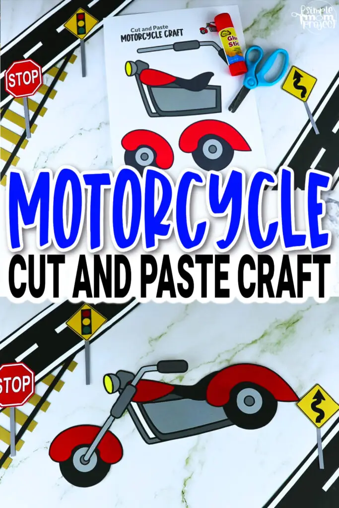 Are you looking for a quick and easy cut-and-paste printable craft for your kids? This printable diy motorcycle craft template is the ideal activity for kids of all ages, especially to toddler, preschool and kindergarten kids. Learn the different types of vehicles as they build their own motorcycle craft. It’s a fun craft project that kids will definitely love sharing with their friends and classmates. Grab your own motorcycle template now!