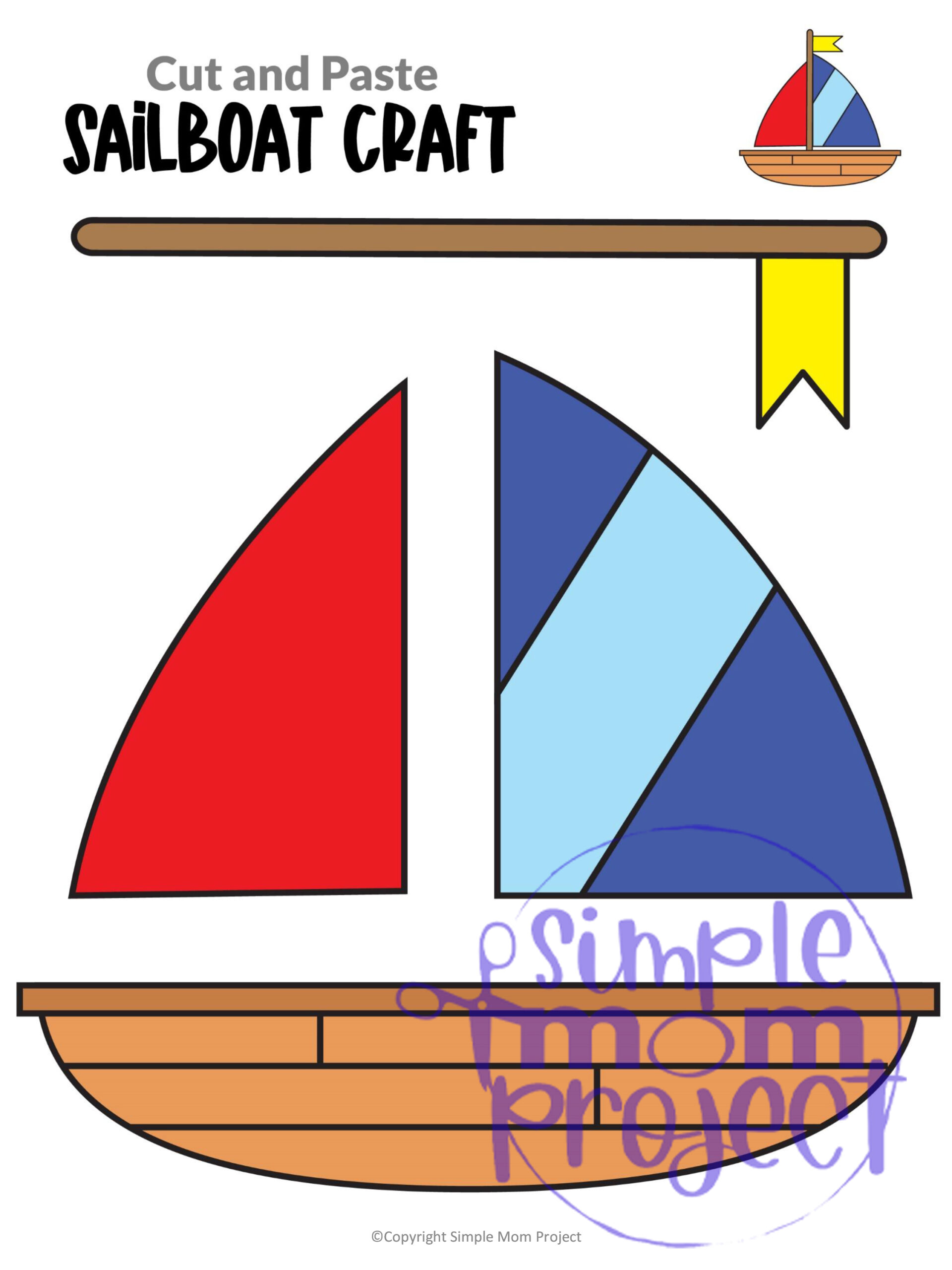 sailboat craft template