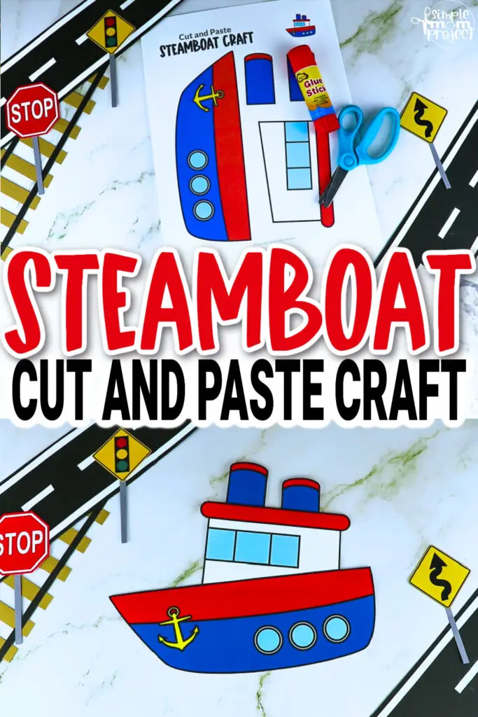 Are you looking for a fun paper boat craft for your toddler, preschool and kindergarten kids? This easy printable steamboat craft template will keep your kids busy while you’re doing household chores. Include this steamboat craft in your next lesson plans about vehicles or transportations. Take out all your crafting materials and grab our printable steamboat template today!