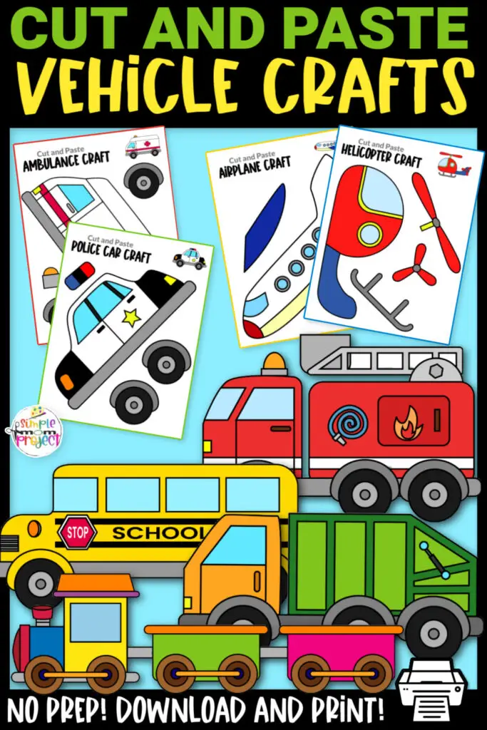 These fun and easy printable vehicle craft templates are great for kids of all ages, but especially to toddlers, preschoolers and kindergarteners. It’s the perfect activity when teaching the different types of transportations. Kids will love combining their own diy vehicle craft with recycled materials to form a variety of useful craft projects they play with. Be sure to print your vehicle templates today!