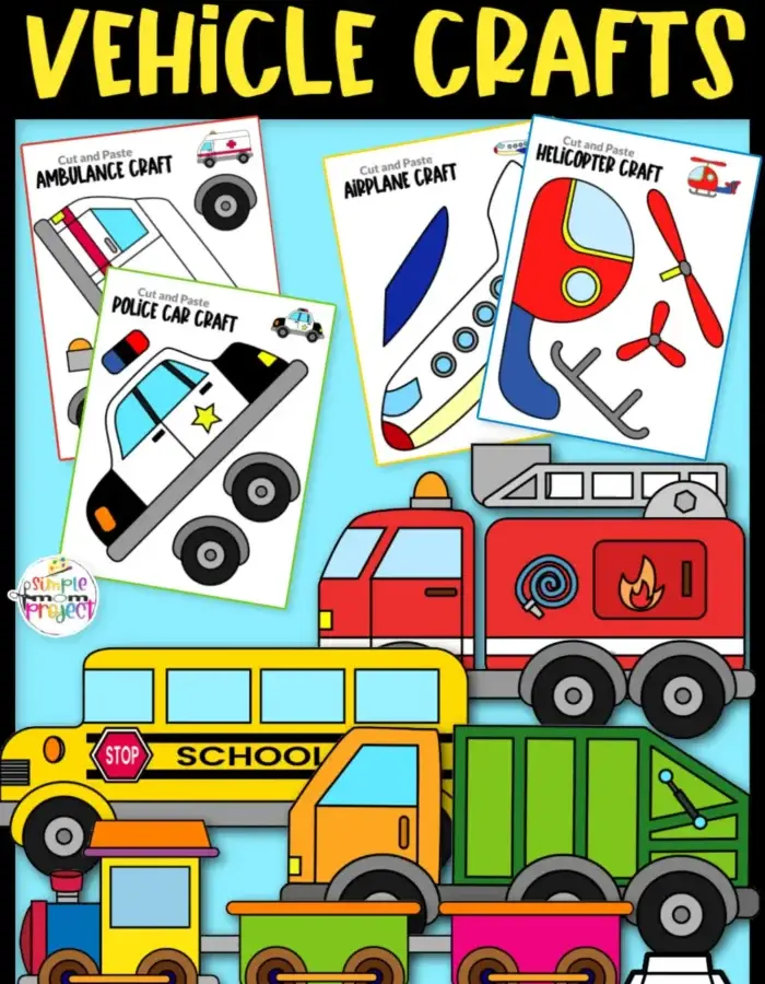 These fun and easy printable vehicle craft templates are great for kids of all ages, but especially to toddlers, preschoolers and kindergarteners. It’s the perfect activity when teaching the different types of transportations. Kids will love combining their own diy vehicle craft with recycled materials to form a variety of useful craft projects they play with. Be sure to print your vehicle templates today!