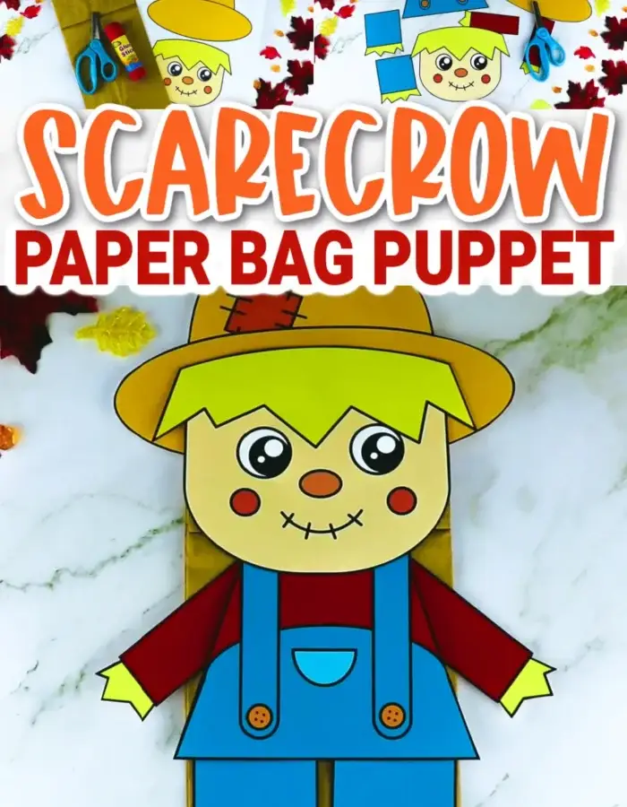 Are you looking for fun fall crafts to do with your toddler, preschool and kindergarten kids? This printable scarecrow paper bag puppet is what you need! Cut out the scarecrow pieces and glue them on your small paper lunch bag for a cute scarecrow puppet craft. This cool scarecrow paper bag puppet is best to use for your fall or autumn theme decoration or puppet show. Click now to get your printable scarecrow puppet template today!