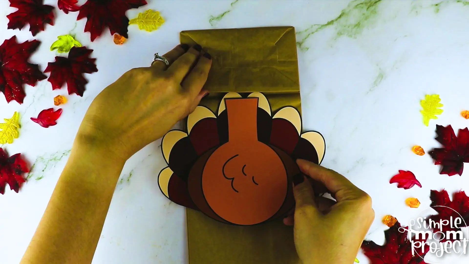 Printable Turkey Paper Bag Puppet Craft for Kids, Preschoolers, Toddlers, kindergarten elementary fall crafts autumn crafts 8
