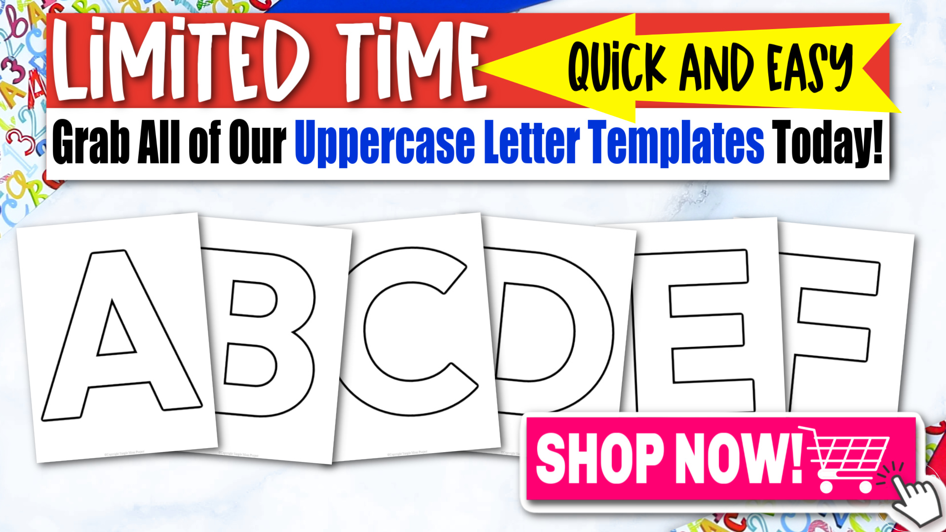 printable letters stencils to trace