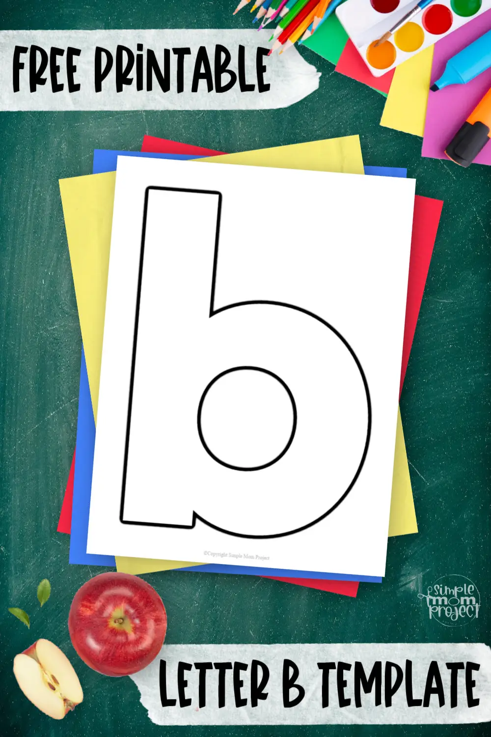 Looking for an easy printable template that will teach your kids the lowercase letter b? This free printable lowercase letter b template is great to include in your alphabet lessons or coloring activities. It’s a black and white lowercase letter b that will encourage your kids to learn the /b/ sound or how to write it. Recite words that start with the letter b like bat, bee, butterfly and so on while your kids are working on this lowercase alphabet template.