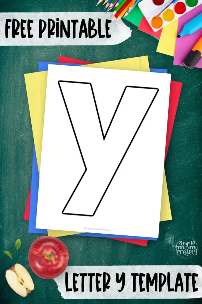 This fun printable letter y template is the perfect tool to use when teaching your kids the lowercase letters. Use this lowercase letter y template for coloring, tracing, stencil and crafting. Toddler, preschool and kindergarten kids will have the chance to work on their fine motor skills, concentration and creativity through this blank printable letter y template. Grab a few supplies and print your own letter y template today!