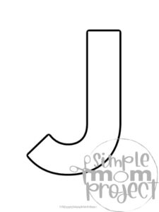 Free Printable Uppercase Letter J Template Simple Mom Project Free Printable Uppercase Letter J Template Simple Mom Project