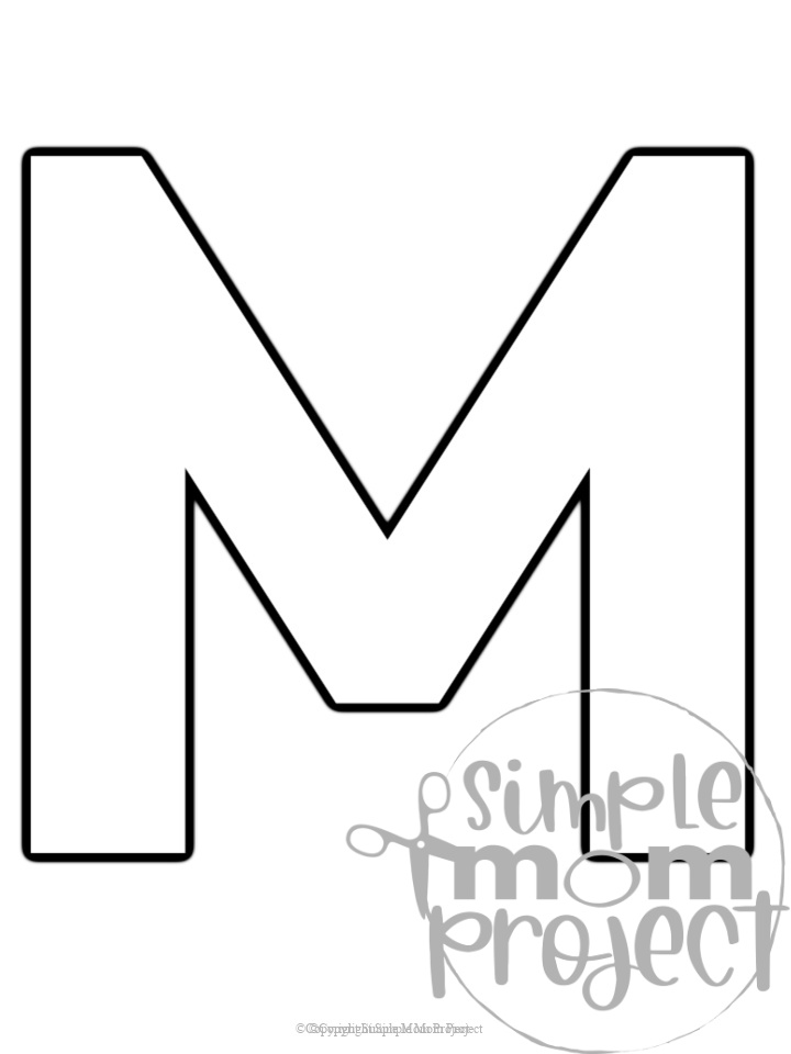 Letter M Is For Template Printable Free Printable Templates