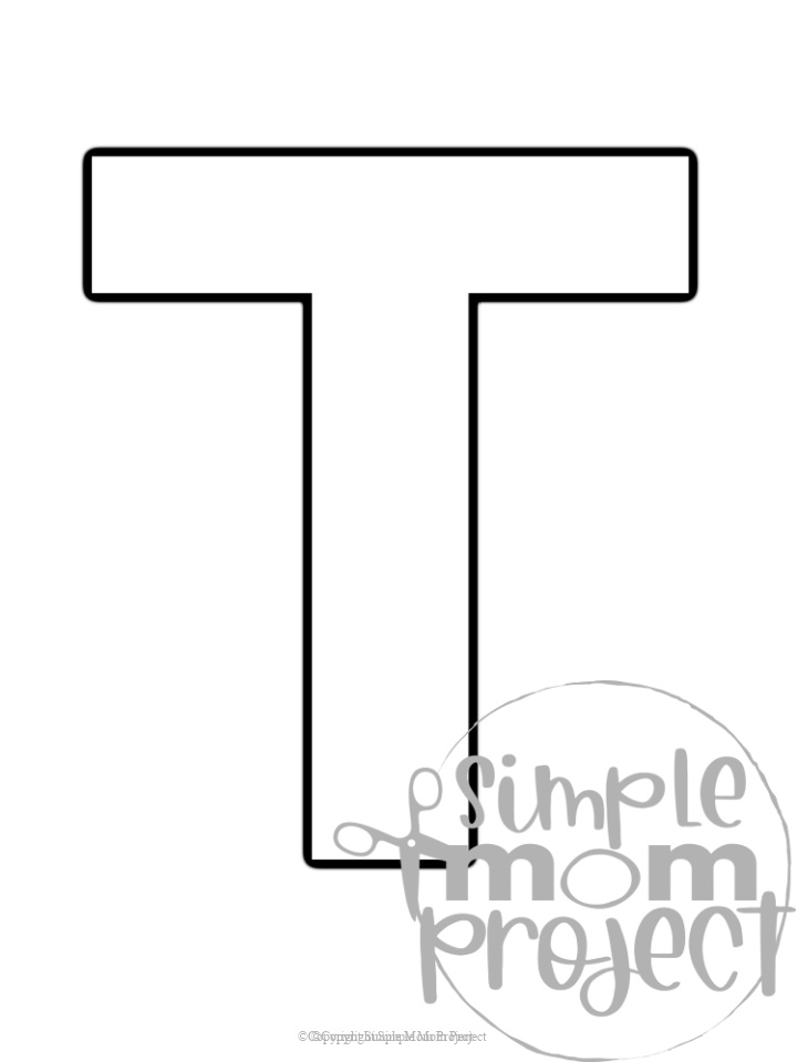 Letter T Printable Prntbl concejomunicipaldechinu gov co
