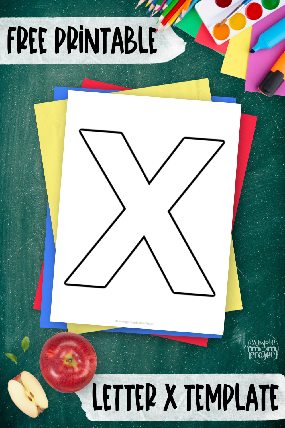 Free Printable Letter X Craft Template – Simple Mom Project