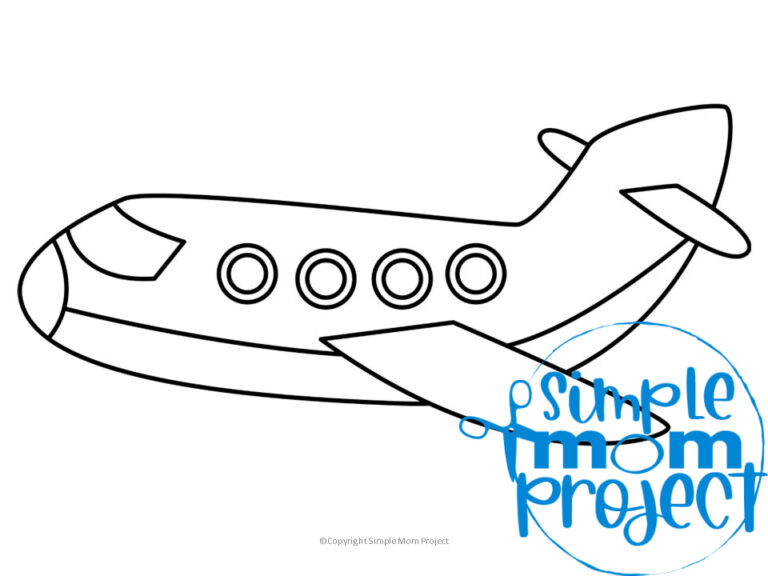 Free Printable Airplane Template Simple Mom Project