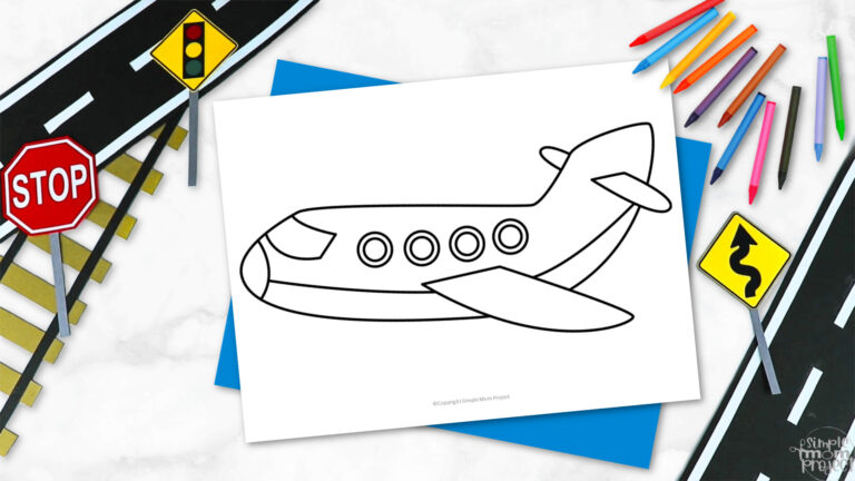 Free Printable Airplane Template – Simple Mom Project