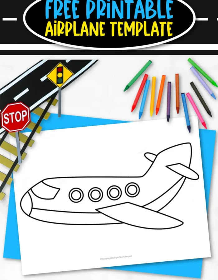 Looking for a quick and fun template for your cute kids? Then, this printable airplane template is exactly what you needed! It’s a black and white airplane drawing perfect to fill in with different colors. Combine our blank printable airplane template with recycled materials to form a variety of craft projects. Download and print your easy printable airplane templates today!