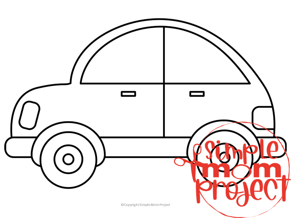 Free Printable Car Template – Simple Mom Project