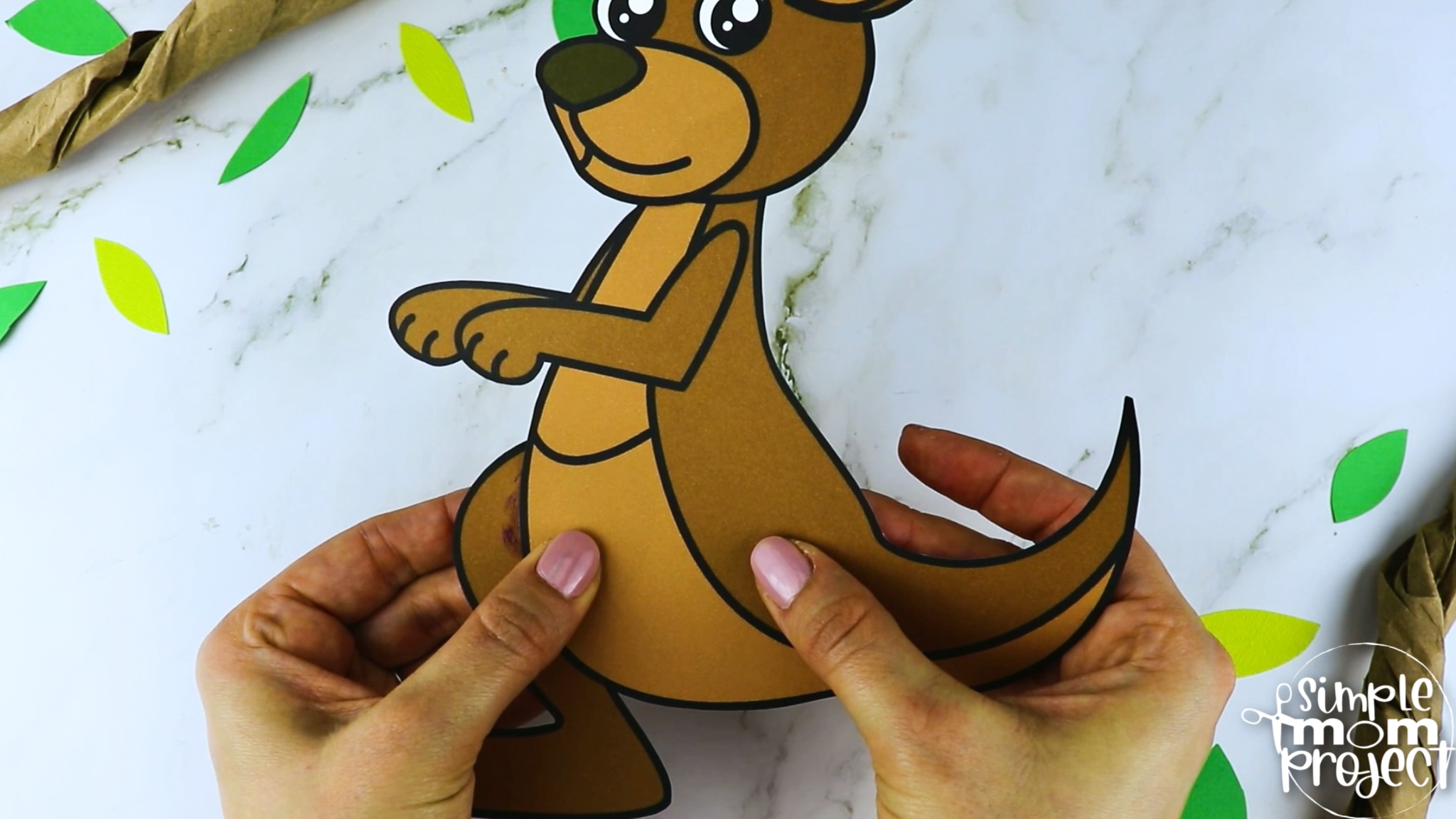 Printable Kangaroo Craft Template – Simple Mom Project