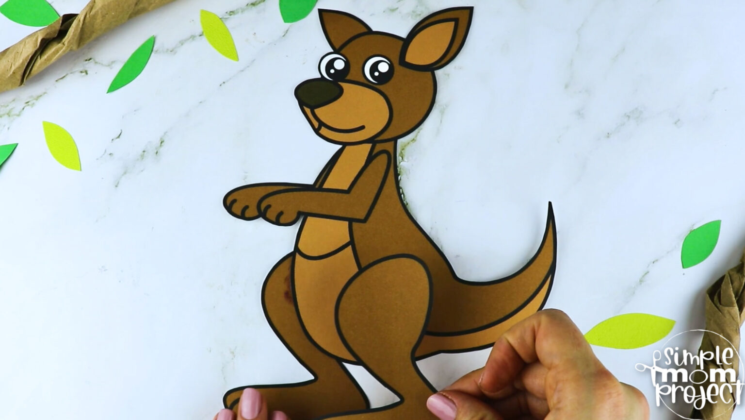 Printable Kangaroo Craft Template – Simple Mom Project