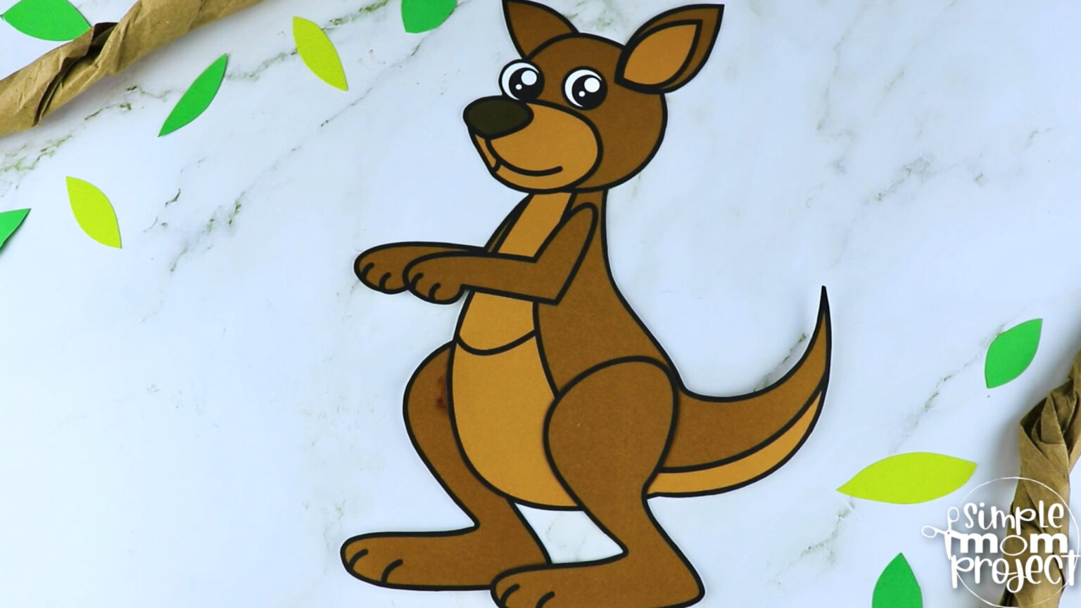 Printable Kangaroo Craft Template – Simple Mom Project