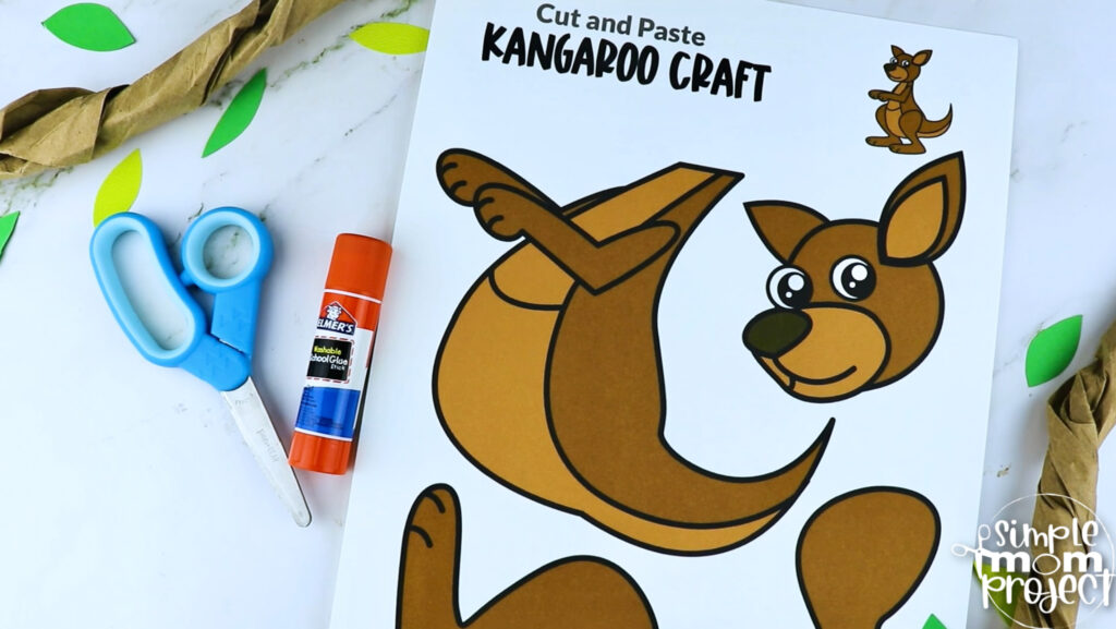 Printable Kangaroo Craft Template – Simple Mom Project