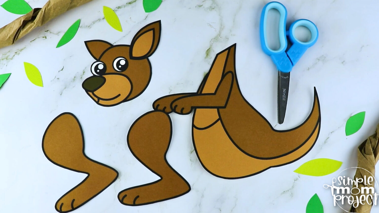 Printable Kangaroo Craft Template – Simple Mom Project