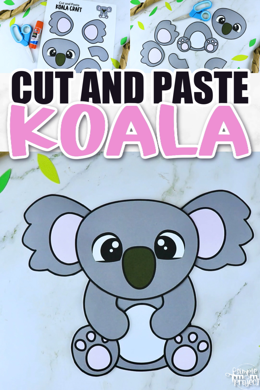 Printable Koala Craft Template Simple Mom Project